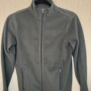Lands' End. NWOT. Unisex. Fleece Jacket. Grey. Medium (10-12)